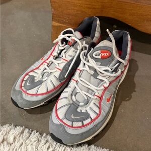 Nike Air Max 98 (CI3693-001) – Men’s Size 10.5 – Gray/Red
